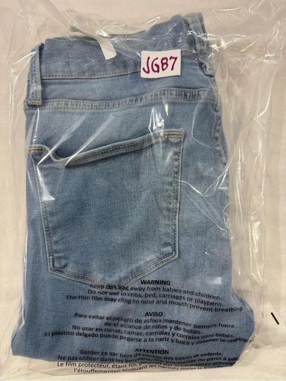 FRAME Le High Skinny Raw Hem Side Slit Jeans Women 27 Light Wash Stretch